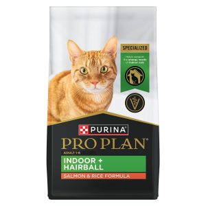 Adult Indoor + Hairball Salmon & Rice Formula Dry Cat Food